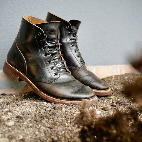 John Lofgren M-43 Service Shoes in Shinki Black Teacore Horsebutt
