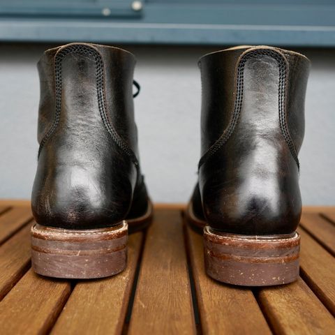 John Lofgren M-43 Service Shoes in Shinki Black Teacore Horsebutt