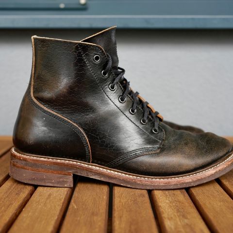 John Lofgren M-43 Service Shoes in Shinki Black Teacore Horsebutt