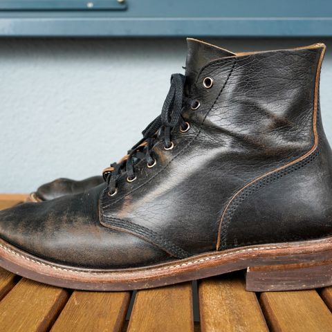 John Lofgren M-43 Service Shoes in Shinki Black Teacore Horsebutt