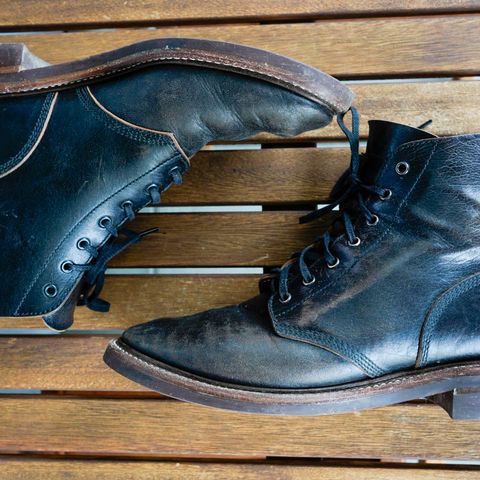 John Lofgren M-43 Service Shoes in Shinki Black Teacore Horsebutt