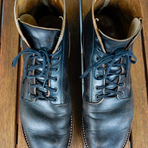 John Lofgren M-43 Service Shoes in Shinki Black Teacore Horsebutt