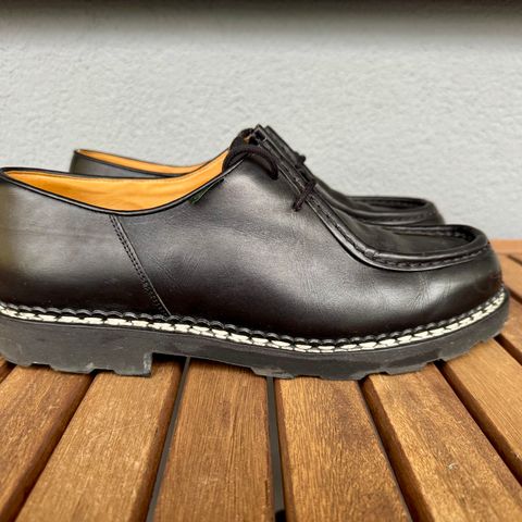 Paraboot Michael in Black Plained Leather
