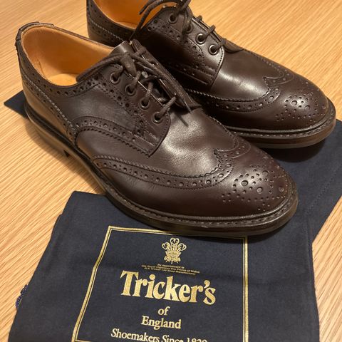 Tricker's Bourton Country Shoe in Espresso Burnished Calf