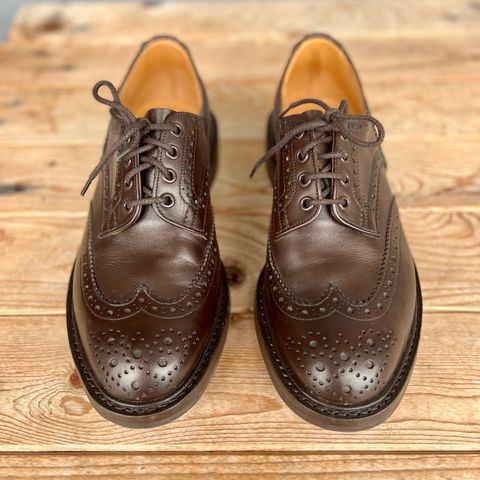 Tricker's Bourton Country Shoe in Espresso Burnished Calf