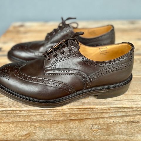 Tricker's Bourton Country Shoe in Espresso Burnished Calf