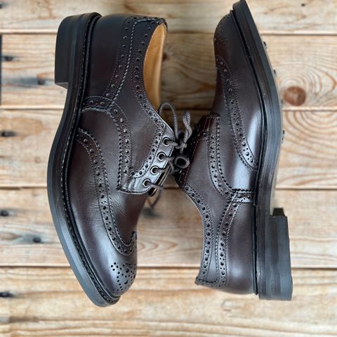 Tricker's Bourton Country Shoe in Espresso Burnished Calf