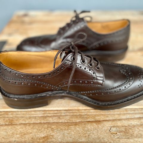 Tricker's Bourton Country Shoe in Espresso Burnished Calf