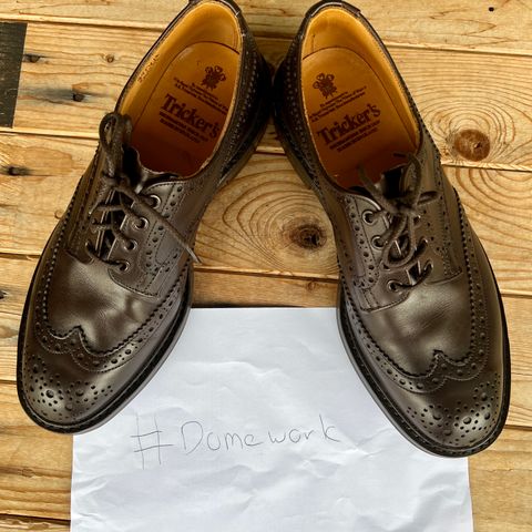 Tricker's Bourton Country Shoe in Espresso Burnished Calf