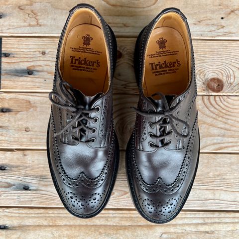 Tricker's Bourton Country Shoe in Espresso Burnished Calf