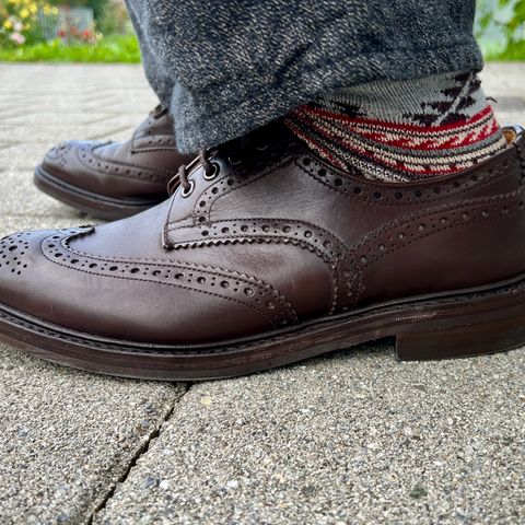 Tricker's Bourton Country Shoe in Espresso Burnished Calf
