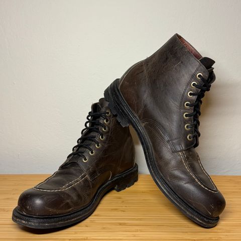 Grant Stone Brass Boot in Gallun Charcoal Teton Stag