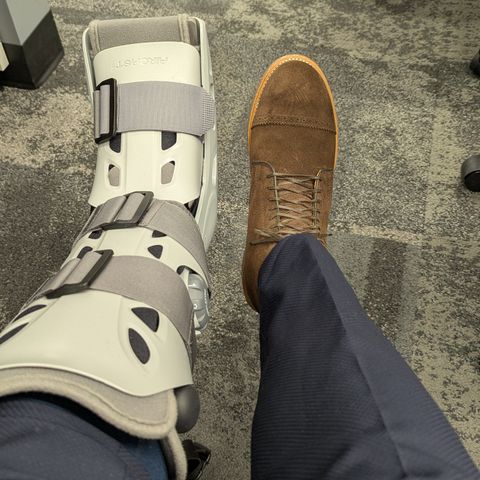 Viberg Derby Boot in C.F. Stead Brown Repello Calf Suede