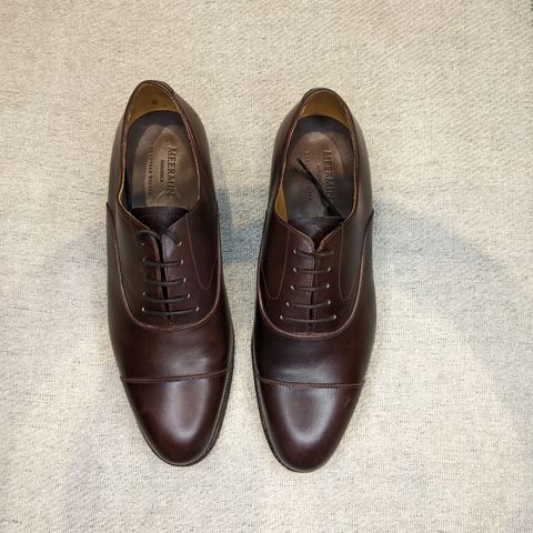 Meermin Cap Toe Oxford in Unlisted Leather