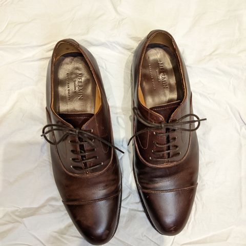 Meermin Cap Toe Oxford in Unlisted Leather