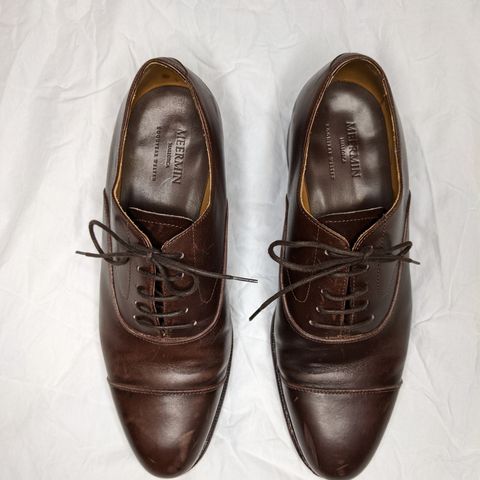 Meermin Cap Toe Oxford in Unlisted Leather
