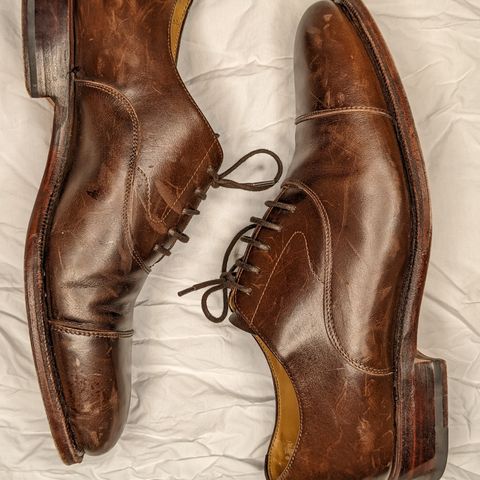 Meermin Cap Toe Oxford in Unlisted Leather
