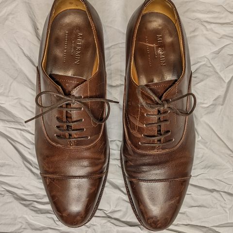 Meermin Cap Toe Oxford in Unlisted Leather