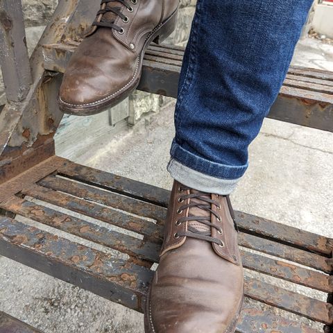 NF Bootmaker Milton Boot in Maryam Asphalt Waxed Horsebutt