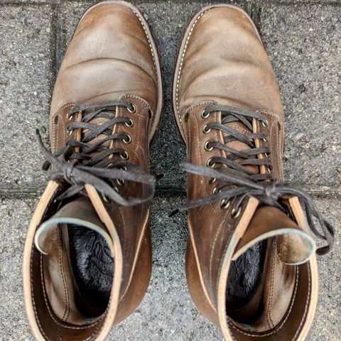 NF Bootmaker Milton Boot in Maryam Asphalt Waxed Horsebutt
