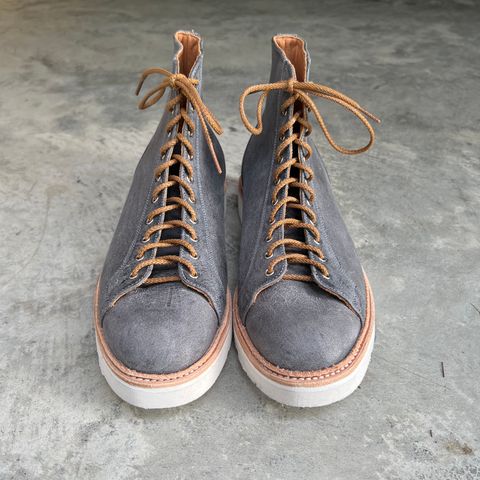 Tricker's x Division Road Super Monkey Boot in C.F. Stead Storm Waxed Kudu