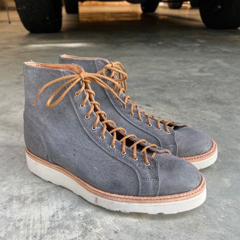 Tricker's x Division Road Super Monkey Boot in C.F. Stead Storm Waxed Kudu