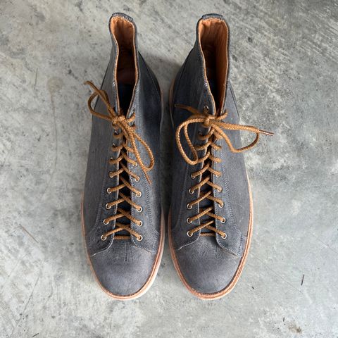Tricker's x Division Road Super Monkey Boot in C.F. Stead Storm Waxed Kudu