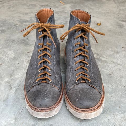 Tricker's x Division Road Super Monkey Boot in C.F. Stead Storm Waxed Kudu