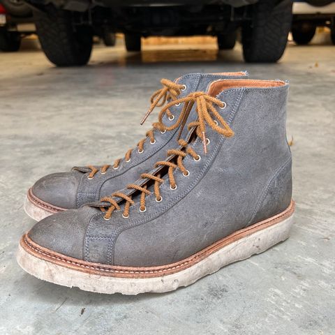 Tricker's x Division Road Super Monkey Boot in C.F. Stead Storm Waxed Kudu
