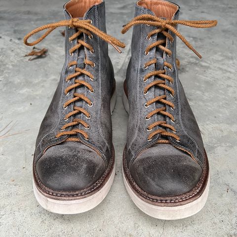 Tricker's x Division Road Super Monkey Boot in C.F. Stead Storm Waxed Kudu