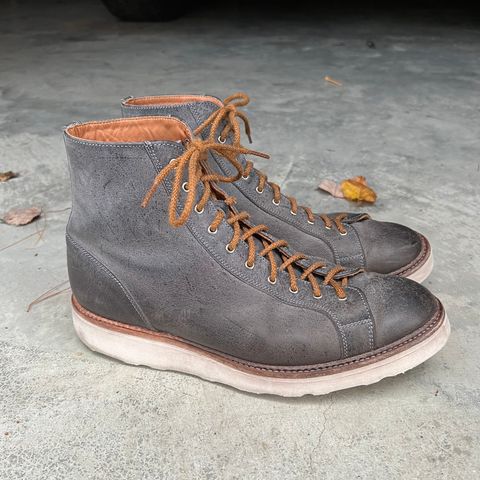 Tricker's x Division Road Super Monkey Boot in C.F. Stead Storm Waxed Kudu