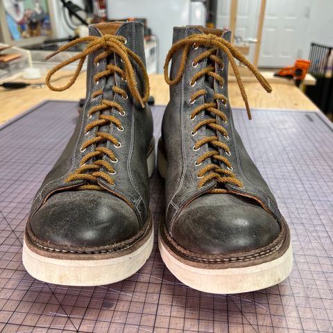 Tricker's x Division Road Super Monkey Boot in C.F. Stead Storm Waxed Kudu