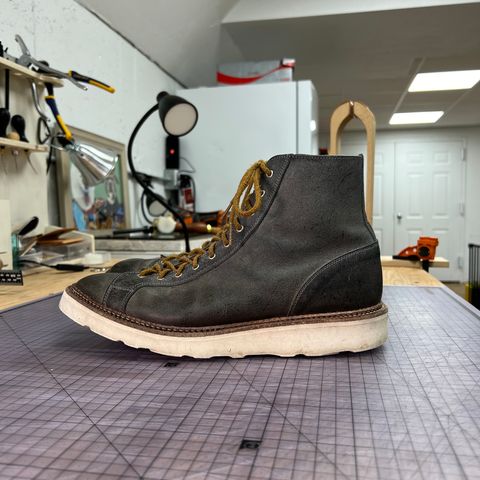 Tricker's x Division Road Super Monkey Boot in C.F. Stead Storm Waxed Kudu