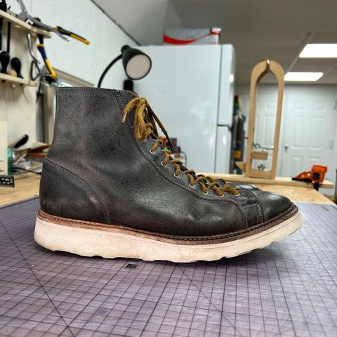 Tricker's x Division Road Super Monkey Boot in C.F. Stead Storm Waxed Kudu
