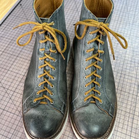 Tricker's x Division Road Super Monkey Boot in C.F. Stead Storm Waxed Kudu