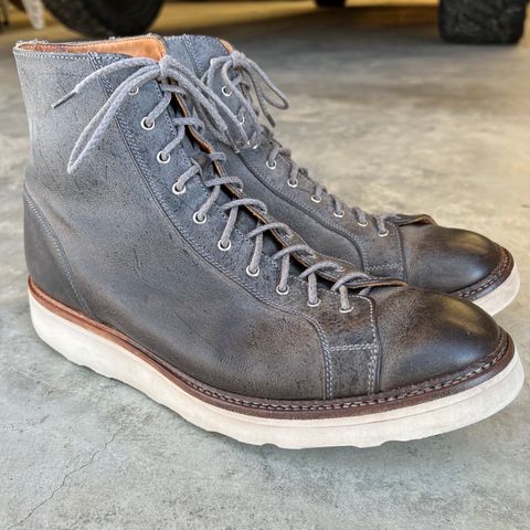 Tricker's x Division Road Super Monkey Boot in C.F. Stead Storm Waxed Kudu