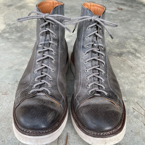 Tricker's x Division Road Super Monkey Boot in C.F. Stead Storm Waxed Kudu