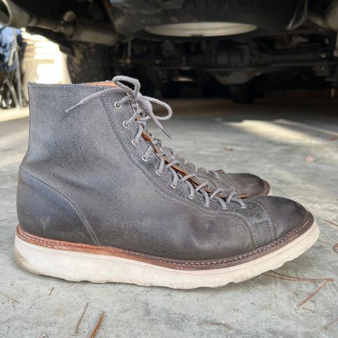 Tricker's x Division Road Super Monkey Boot in C.F. Stead Storm Waxed Kudu