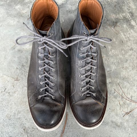 Tricker's x Division Road Super Monkey Boot in C.F. Stead Storm Waxed Kudu