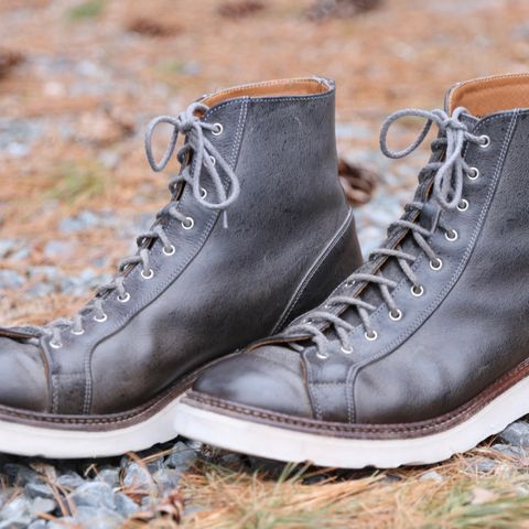 Tricker's x Division Road Super Monkey Boot in C.F. Stead Storm Waxed Kudu