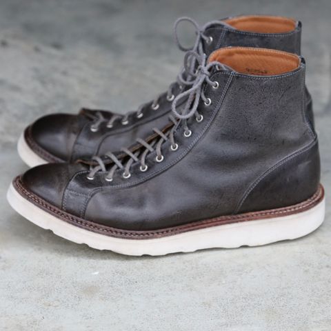 Tricker's x Division Road Super Monkey Boot in C.F. Stead Storm Waxed Kudu