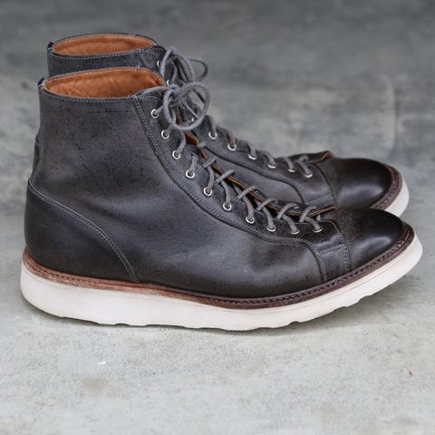 Tricker's x Division Road Super Monkey Boot in C.F. Stead Storm Waxed Kudu
