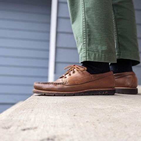 View photo of Rancourt & Co. Baxter Ranger Moc in Horween Natural Chromexcel