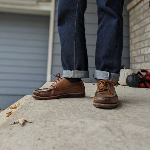 View photo of Rancourt & Co. Baxter Ranger Moc in Horween Natural Chromexcel