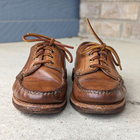 View photo of Rancourt & Co. Baxter Ranger Moc in Horween Natural Chromexcel