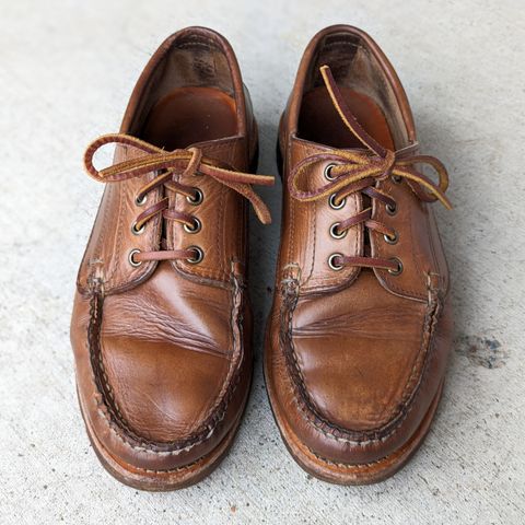 View photo of Rancourt & Co. Baxter Ranger Moc in Horween Natural Chromexcel