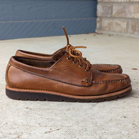 View photo of Rancourt & Co. Baxter Ranger Moc in Horween Natural Chromexcel