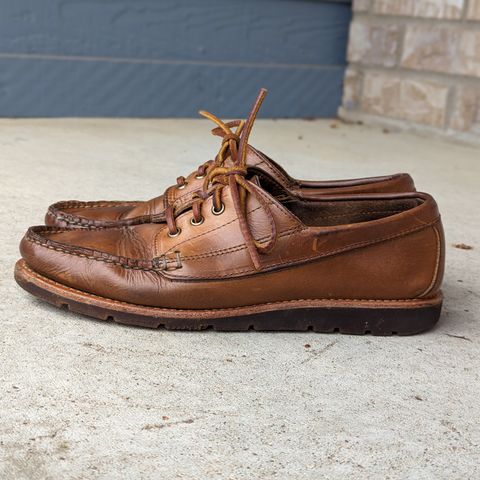 View photo of Rancourt & Co. Baxter Ranger Moc in Horween Natural Chromexcel