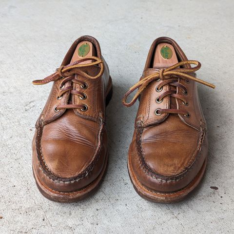 View photo of Rancourt & Co. Baxter Ranger Moc in Horween Natural Chromexcel