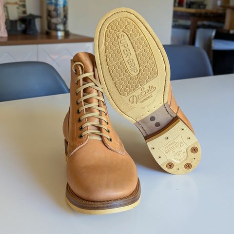 Flame Panda Service Boot in Maryam Natural Horsebutt